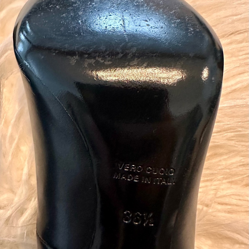 Alexander Wang black leather heels.  Great condition. - Picture 3 of 13